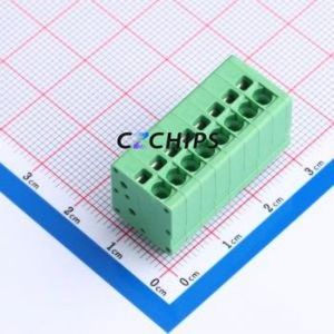 JL271V-35008G01 Spring Terminal Block Through hole Component (THT),P=3.5mm Connector 1x8P 3.5mm Green Through Hole - Product Image 1