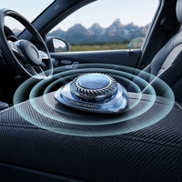 Diffuseur d'air solaire rotatif pour voiture BOOLA V60 UFO 3-en-1, à fixer sur le siège, élimination des odeurs et du formaldéhyde, parfum personnalisé