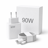 Adaptateur USB de charge super rapide 90W avec câble Type C 6A, chargeur de téléphone, alimentation rapide, chargeur mural pour téléphone portable