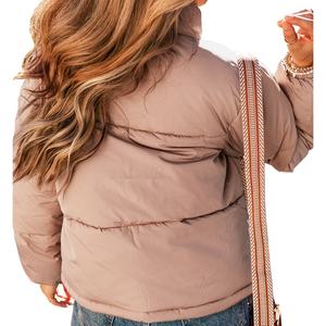 Fabricante y Distribuidor de Abrigos de Invierno para Mujer, Estilo Corto, Grueso, con Cuello Alto, de Algodón - Product Image 4