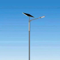 Lampadaire solaire intégré 3m-12m, lampadaire solaire LED extérieur, poteau avec poteau galvanisé