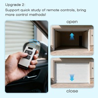 Interrupteur de porte de garage automatique intelligent Tuya WiFi RF433 avec télécommande, interrupteur tactile en verre trempé pour volet roulant électrique