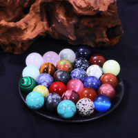 Großhandel Natürliche Heilende Amethyst-Kristall Mini-Kugeln Rosenquarz 2 cm Bunte Kristallkugeln Heimdekoration