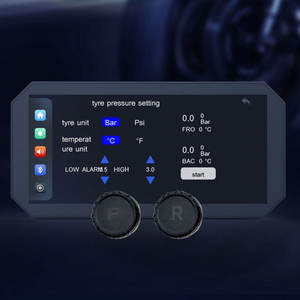 Écran tactile de navigateur Dashcam Sony de 6.25 pouces pour moto avec caméras avant et arrière CarPlay sans fil et couleur TPMS DIY - Product Image 3