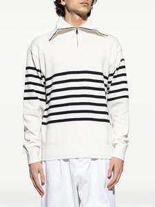 Venta al por mayor de lana de alta calidad de punto de lana de manga larga suéteres para los hombres con Casual 1/4 cremallera suéteres - Product Image 2