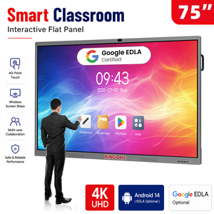 Pizarra Interactiva Digital Táctil KINGONE de Panel Plano para Enseñanza en el Aula, de 100, 65, 75, 85/86 Pulgadas - Product Image 1
