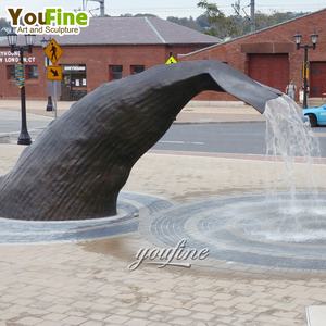 تمثال ذيل حوت معدني شهير لديكور الحديقة - Product Image 5