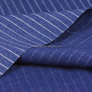 Tissu jacquard sergé double épaisseur 28/2+40D T/R teint en fil, à rayures élastiques, poids lourd, pour costumes et pantalons décontractés pour hommes - Product Image 3