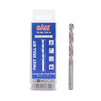 Forets hélicoïdaux en acier rapide HSS au cobalt SALI DIN338 de haute qualité M2/M35 à queue droite certifiés ISO9001 pour le perçage du métal et de l'acier inoxydable