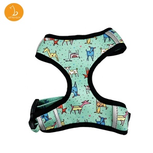 ペット製品の印刷ペットの犬の首輪とリーシュハーネスセットペットの首輪の鎖 - Product Image 2