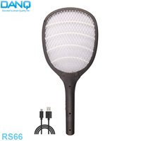 Raquette électrique anti-moustiques haute tension 4000V, chargeable par câble USB