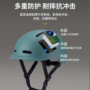 Casco Infantil de PC+EPS Ajustable, Transpirable y Resistente a Impactos para Protección de Cabeza en Skateboarding - Product Image 3