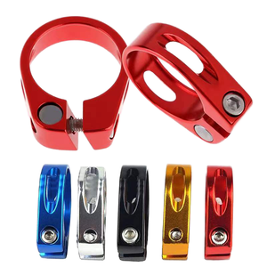 Liberação rápida Bicicleta Selim Braçadeira para Mountain <span class=keywords><strong>MTB</strong></span> BMX Road Bikes 31.8mm 6NM Liga Ajustável Braçadeira De Alumínio - Product Image 2