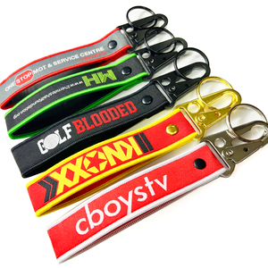 사용자 정의 로고 블랙 그린 군사 전술 키 체인 웨빙 손목 스트랩 키 체인 짠 손 끈 - Product Image 2