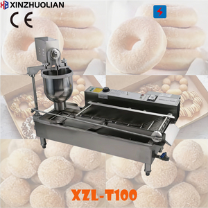 Máquina Eléctrica para Hacer Donas, Tipo Berliner y <span class=keywords><strong>Cruller</strong></span> Francés, Automática, Industrial y Comercial, con Glaseador y Freidora - Product Image 1