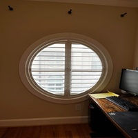 Persiana Horizontal de Madera Moderna para Ventana, Estilo Americano, de Madera de Tilo, Protección de Privacidad, Directo de Fábrica