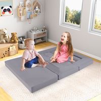 Canapé modulaire pour enfants YOBO, fabriqué sur mesure, en mousse PU haute densité, 9 pièces, sans structure, avec housses lavables en machine