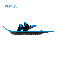 YumuQ Chine meilleures raquettes à neige en plastique à double cliquet avec crampons solides à talon chaussures à neige en aluminium