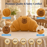 Peluche OEM Capybara Croissant, Animal en Peluche en Forme de Croissant de Boulangerie, Jouet Squishy, Cadeau, Fabricant de Jouets en Peluche Personnalisés
