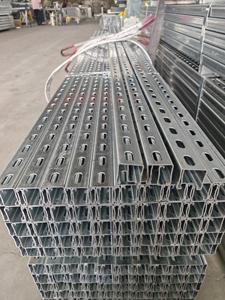 Meilleur prix pour profilés en acier galvanisé à chaud Unistrut 41 x 41 mm, épaisseur 2,0 mm et 2,5 mm, rail en acier en forme de C 41x41 et 41x21 - Product Image 5