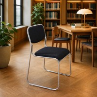 Vente directe d'usine, chaise de bureau ergonomique avec structure métallique, empilable, pour conférences et formations