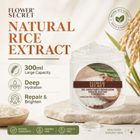 Flower Secret Rice Extract Soothing Gel 300ml Radiance Booster Repair-OEM/ODM Agen Global Dicari untuk Wanita Semua Jenis Kulit
