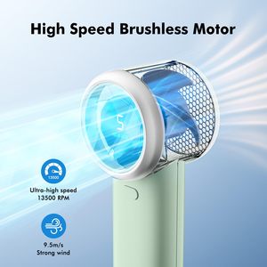2026 Newest Portable 100 Steps High Speed Type-c Rechargeable Mini <b>Handheld</b> Cooling <b>Fan</b> - Product Image 5