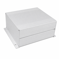 Boîtier en alliage d'aluminium de grande taille 150*75mm, usiné CNC, anodisé noir, marqué au laser, IP54, extrusion personnalisée pour carte de circuit imprimé