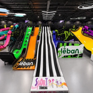 Support de personnalisation, direct usine, durable, pour aires de jeux intérieures commerciales pour enfants, ensemble professionnel pour des aventures ludiques, avec toboggan - Product Image 1
