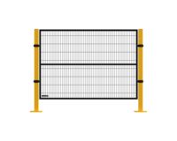 Clôture de sécurité en métal METALTEC de 6 pieds de haut, panneau de clôture en treillis métallique pour la protection des machines et des équipements