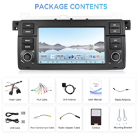Radio Mobil Stereo Podofo 8 Core 7'' 4+64G CarPlay Qualcomm untuk BMW 3 E46 1998-2006 IPS Android Auto GPS WiFi DSP Pengiriman Cepat