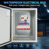 Boîtier électrique extérieur en métal étanche NEMA 4X IP66, en acier inoxydable, montage mural, panneau de commande résistant aux intempéries