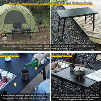Panneau de table de remplacement en aluminium pour camping extérieur, table de cuisson multifonctionnelle légère et pliable, table IGT 3 unités réglable