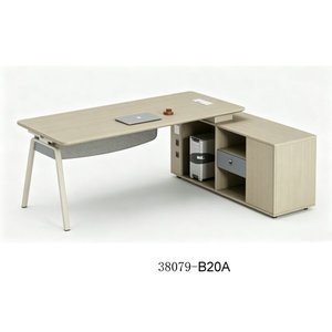Escritorio Ejecutivo Moderno de Madera con Gabinete de Almacenamiento 38079-B18A, Muebles de Oficina Independientes - Product Image 2