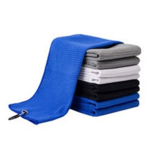 Serviette de golf en microfibre personnalisable à séchage rapide et haute absorption pour enfants, écologique, rectangulaire, brodée, tissée, couleur unie, pour le camping - Product Image 2