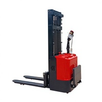 Gerbeur électrique autoporté 2 tonnes 2000 kg CDD, transpalette électrique à batterie, chariot élévateur pour entrepôt, manutention de matériaux