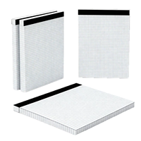 Blocs de papier quadrillé ligné, 30 feuilles/bloc, carnet quadrillé blanc pour étudiants, mathématiques, dessin, calcul, fournitures de bureau