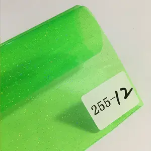0.5mm Waterproof Soft Transparent Multicolored Plastic PVC Glitter Film Sheet/Rolls For Packing And Book Cover