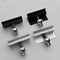 Serre-câbles solaires en aluminium Soeasy en stock, 70 mm, noirs, pour panneaux solaires, fixation rapide pour toiture