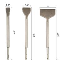 Lot de 10 forets et burins SDS Plus pour béton, mèches de 5-20 mm, 110-350 mm, kit de forets pour marteau perforateur et maçonnerie avec étui
