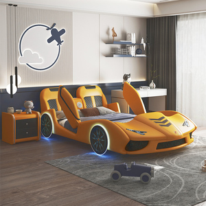 Juego <span class=keywords><strong>de</strong></span> Muebles Modernos <span class=keywords><strong>de</strong></span> <span class=keywords><strong>Madera</strong></span> para Dormitorio Infantil, para Niños y Niñas, Cama con Diseño <span class=keywords><strong>de</strong></span> Auto para Sala <span class=keywords><strong>de</strong></span> Estar - Product Image 2