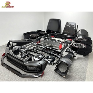 Kit de Carrocería Estilo R W463 G63, Fibra de Carbono Seca, para W463 G500 G55 AMG G63 G-Wagon, Alerón de Capó, 2002-2018 - Product Image 2