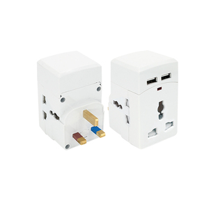 <span class=keywords><strong>Adattatore</strong></span> <span class=keywords><strong>da</strong></span> Viaggio Multifunzione con 3 Prese Elettriche e 2 Porte <span class=keywords><strong>USB</strong></span> in Plastica ABS 10A con Fusibile - Prezzi all'Ingrosso - Product Image 6