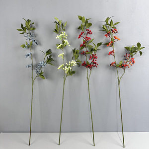 <span class=keywords><strong>Ilex</strong></span>-Beeren und -Blätter aus Seide, Künstliche Beeren im Chinesischen Stil, Heimdekoration, Rote Weihnachtsbeeren, Wilde Früchte, Hochzeitsdekoration - Product Image 4