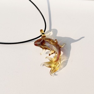 Imported Material Glass Cute Little Koi Eardrops <b>Earrings</b> Handmade Color-changing Design-oriented Special Interest Light Luxury - Product Image 3
