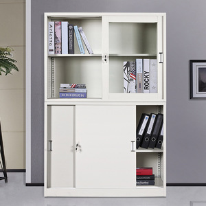 Armoire de classement en métal Aida, 1180 mm de large, en acier, pour le rangement de documents de bureau, avec portes et tiroirs, format A4 - Product Image 2