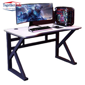 Bureau de travail moderne en forme de L, noir et simple - Product Image 2