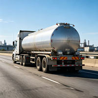 Semi-remorque citerne à huile de grande capacité 55000L, châssis renforcé pour le transport de carburant en vrac sur de longues distances