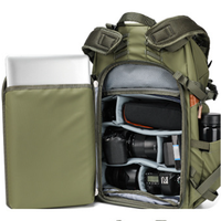 Custom Travel Wander rucksack Reiß verschluss Wasserdichte Digital ausrüstung Kamera tasche Stativ halter Tragbares Video ausrüstung sfach