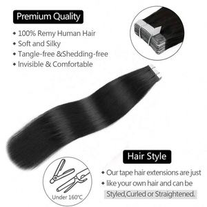 Extensiones de Cabello Humano Remy Virgen Súper Doble Trama Grado 12A, Cinta Adhesiva Vietnamita, Cabello Crudo Sin Procesar, 100% Auténtico, Grueso y Saludable - Product Image 3